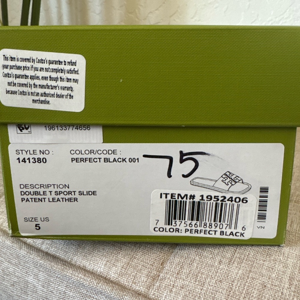 NWT Tory Burch Double-T Genuine Leather Sport Slide Sandal $200msrp - Picture 8 of 10